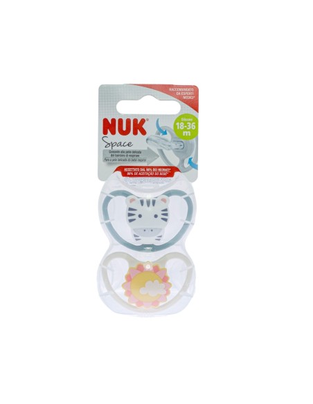 NUK Space Silicone Pacifier 18-36M x2 NUK Space Silicone Pacifier 18-36M x2