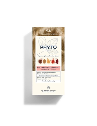 Phyto Color Permanent Coloring with Vegetable Pigments 9.8 very clear blonde beige