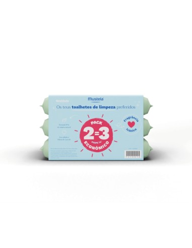 Mustela Pack Fragrance Wipes 3x60 Units