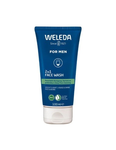 Weleda for Men 2-in-1 Face and Beard Cleansing Gel 100ml