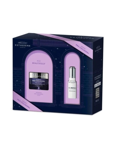 Institut Esthederm Coffret Intensive Pro-Collagen Plus Cream 50ml and Age Proteom Advanced Serum 15ml