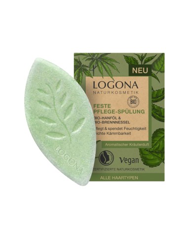 Logona Solid Conditioner with Hemp Oil and Nettle 60g