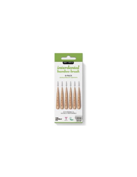 The Humple Co. Interdental Brush Size 5- 0.80mm Green 6 Units The Humple Co. Interdental Brush Size 5- 0.80mm Green 6 Units