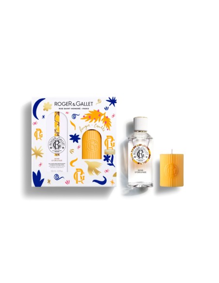 Roger Gallet Pack Bois D'Orange Fragrance Water 100ml and Scented Candle Gift Roger Gallet Pack Bois D'Orange Fragrance Water 100ml and Scented Candle Gift