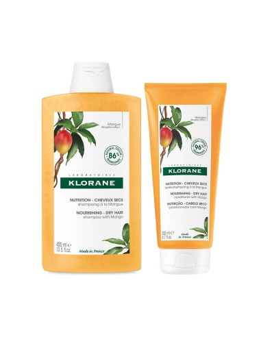 Klorane Pack Shampoo Manga 400ml + Sleeve Conditioner 200ml