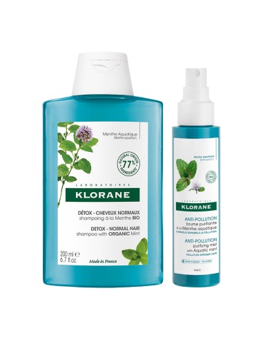 Klorane Pack Shampoo Mint Bio 400ml + Bruma Purifying Mint Mint 100ml