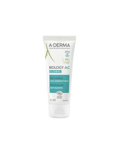 A-Derma Biology AC Global Mattifying Care Anti-Blemish 40ml