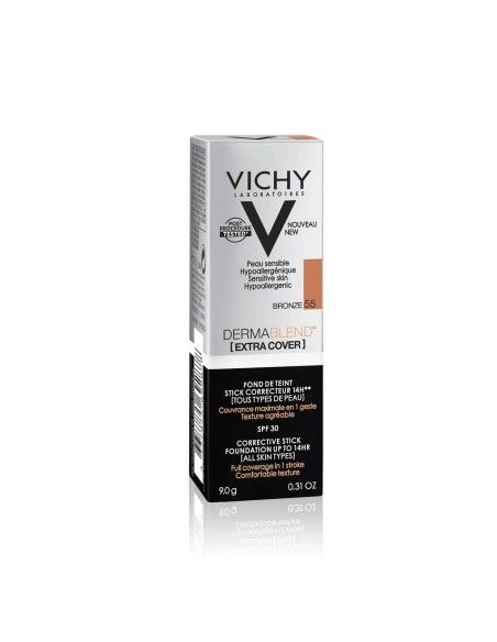 Vichy Dermablend Extra Cover Stick Foundation 14h 55 Bronze 9g Vichy Dermablend Extra Cover Stick Foundation 14h 55 Bronze 9g
