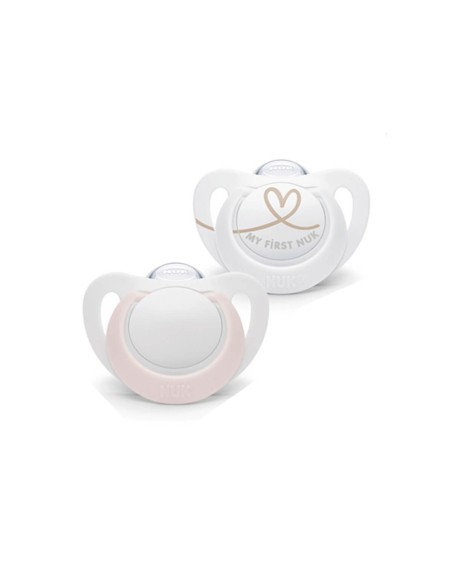 NUK Star Silicone Soother 0-6M x2 NUK Star Silicone Soother 0-6M x2