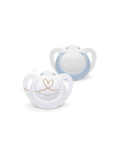 NUK Star Silicone Soother 0-6M x2