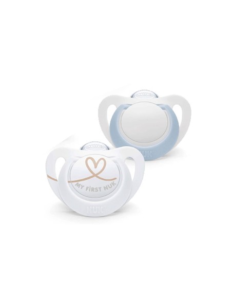NUK Star Silicone Soother 0-6M x2 NUK Star Silicone Soother 0-6M x2