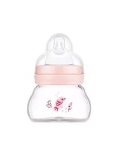 Mam Feel Good Glass Bottle Pink 0m 90ml
