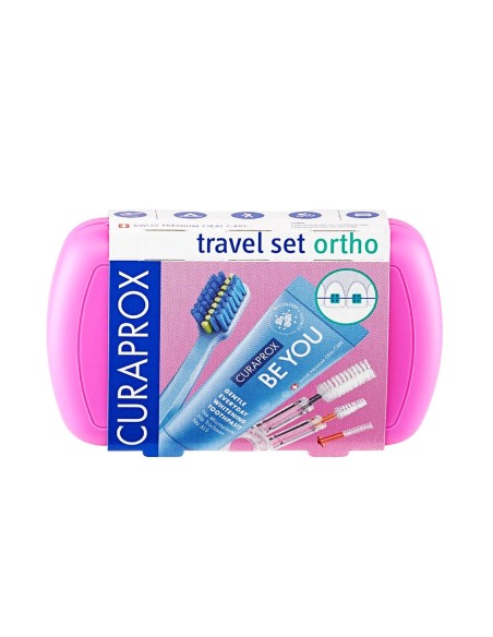 Curaprox Travel Set Ortho Pink Curaprox Travel Set Ortho Pink