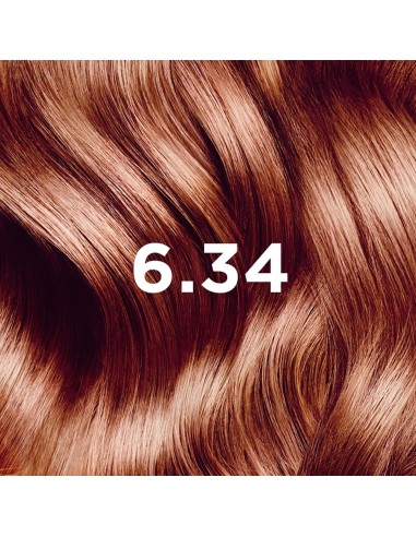Phyto Color Permanent Hair Color with Plant Pigments 6.34 Dark Copper Blonde Intense