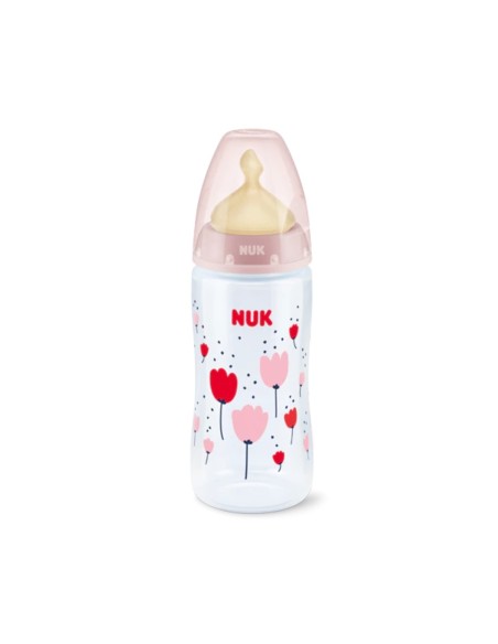 NUK First Choice Latex Temperature Indicator Bottle 6 + M L 300ml NUK First Choice Latex Temperature Indicator Bottle 6 + M L 300ml