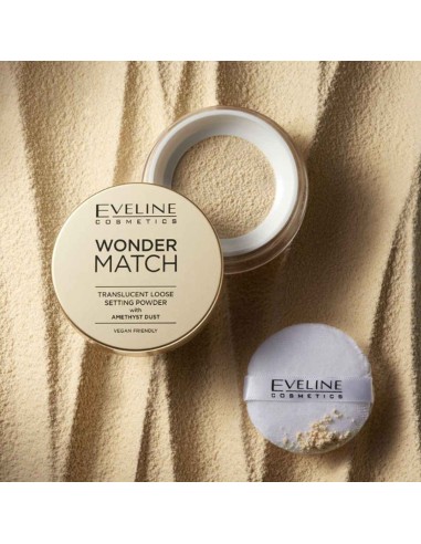 Eveline Cosmetics Wonder Match Setting Loose Powder with Amethyst Dust 6g
