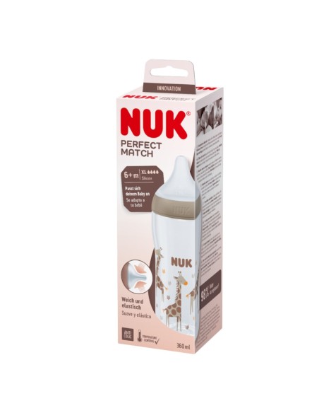 Nuk Perfect Match Bottle XL Teat 6m+ 360ml Nuk Perfect Match Bottle XL Teat 6m+ 360ml