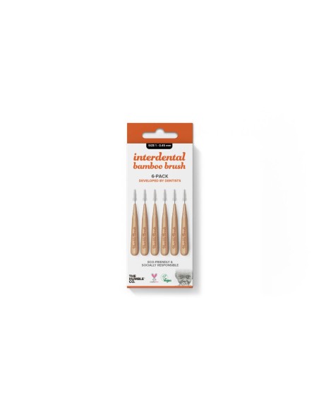 The HUMBLE Co. Interdental Brush Size 1- 0.45mm Orange 6 Units The HUMBLE Co. Interdental Brush Size 1- 0.45mm Orange 6 Units