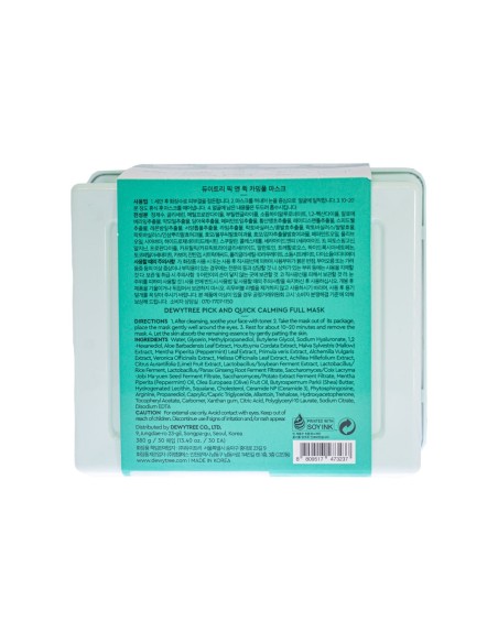 Dewytree Pick and Quick Calming Full Mask 30 Sheets Dewytree Pick and Quick Calming Full Mask 30 Sheets