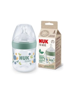 Nuk for Nature Bottle Silicone Teat S Green 150ml