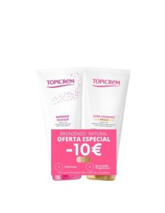 Topicrem Pack Ultra-Moisturizing Progressive Tan 200ml and Gentle Scrub 200ml