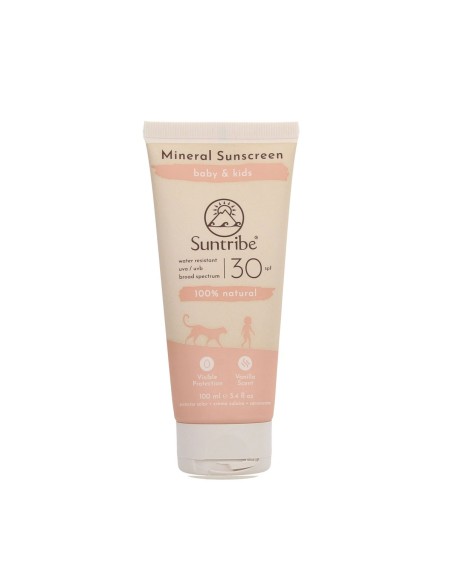 Suntribe Baby and Kids Natural Mineral Sunscreen SPF30 100ml Suntribe Baby and Kids Natural Mineral Sunscreen SPF30 100ml