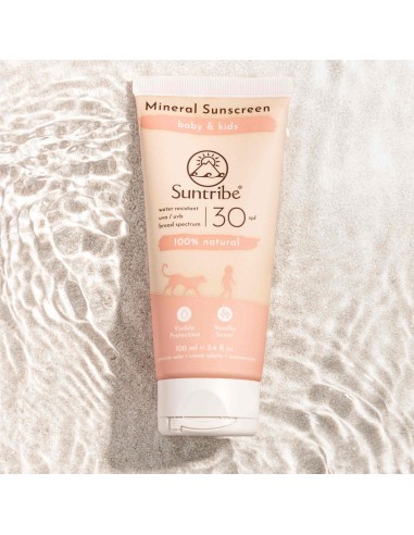 Suntribe Baby and Kids Natural Mineral Sunscreen SPF30 100ml