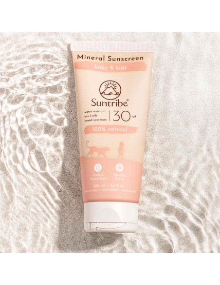Suntribe Baby and Kids Natural Mineral Sunscreen SPF30 100ml Suntribe Baby and Kids Natural Mineral Sunscreen SPF30 100ml