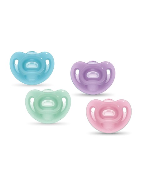 NUK Sensitive Silicone Pacifier 6-18M x2 NUK Sensitive Silicone Pacifier 6-18M x2