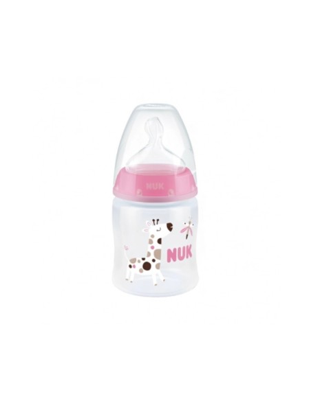 NUK First Choice Silicone Temperature Indicator Bottle 0-6M M 150ml NUK First Choice Silicone Temperature Indicator Bottle 0-6M M 150ml