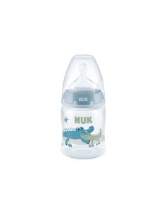 NUK First Choice Silicone Temperature Indicator Bottle 0-6M M 150ml 2