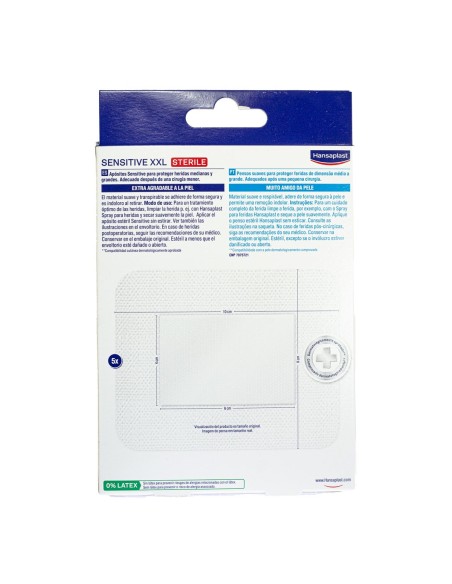 Hansaplast Sensitive XXL Sterile 8x10cm 5 units Hansaplast Sensitive XXL Sterile 8x10cm 5 units