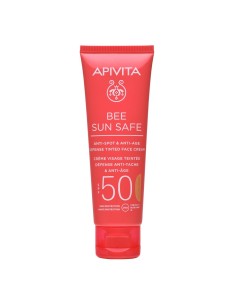 Apivita Bee Sun Safe Anti-Spot and Anti-Age Defense Tinted Face Cream SPF50 50ml