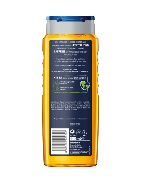 Nivea Men Shower Gel Boost 500ml Nivea Men Shower Gel Boost 500ml