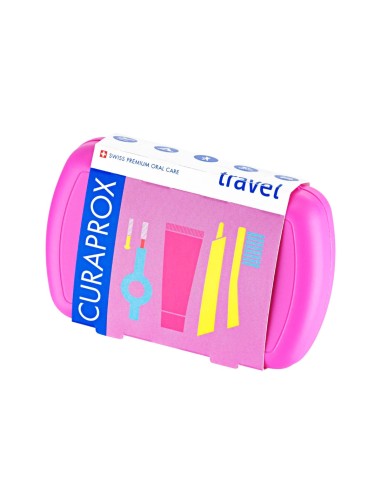 Curaprox Travel Set Challenger Light Pink