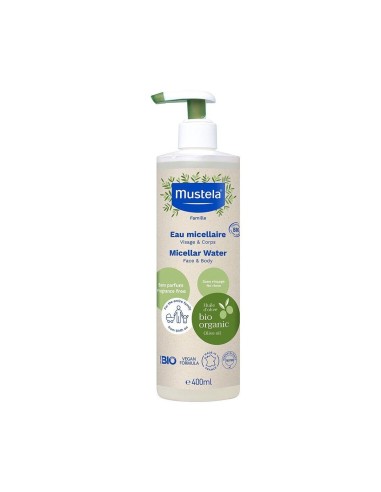 Mustela Bio Micellar Water Face Body and Diaper Change 400ml
