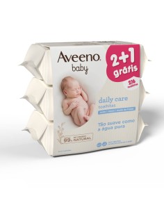 Aveeno Baby Pack Daily Care Baby Wipes 3x 72 Units