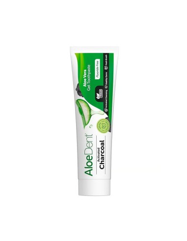 AloeDent Toothpaste with Aloe Vera and Activated Charcoal 100ml