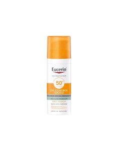 Eucerin Sun Oil Control Tinted Gel-Creme Toque Seco Claro SPF50+ 50ml
