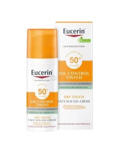 Eucerin Sun Oil Control Tinted Gel-Creme Toque Seco Claro SPF50+ 50ml 2